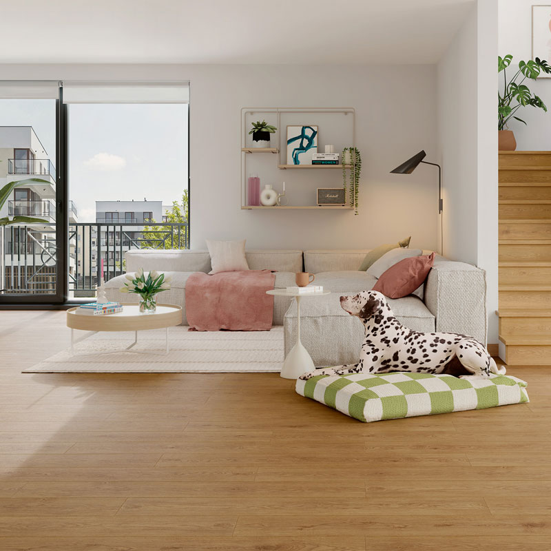 SUELO LAMINADO PUREFLOOR 8MM AC5 ROBLE AMBAR