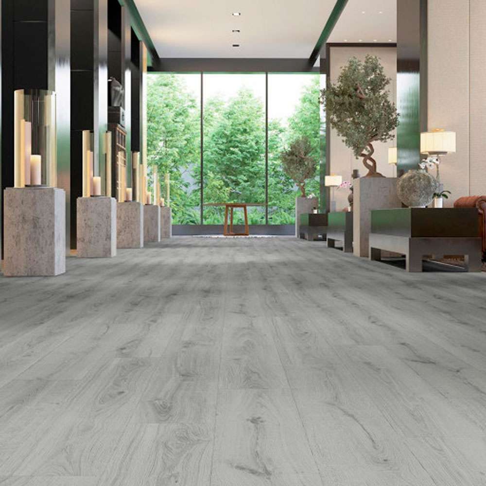 SUELO LAMINADO INTASA ROBLE CENIZA 8mm