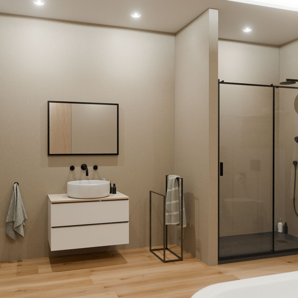 PANEL SPC MODEE PURE STRUCTURE TWEED SAND WMT527S